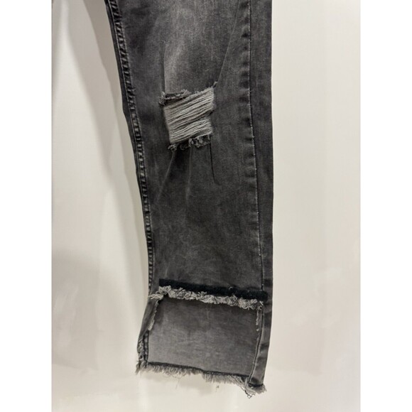 Philipp Plein Jeans Womens 28 Straight Leg Grunge Skull Goth Distressed Italy - Picture 6 of 11